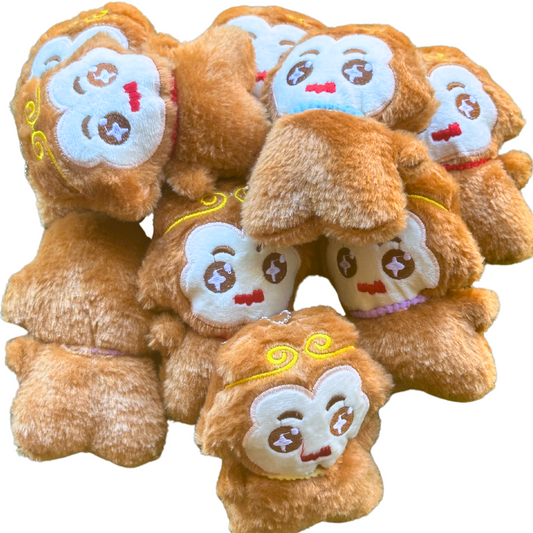 ($.99) 100pc 5" Monkey with Gold Headbands Kawaii