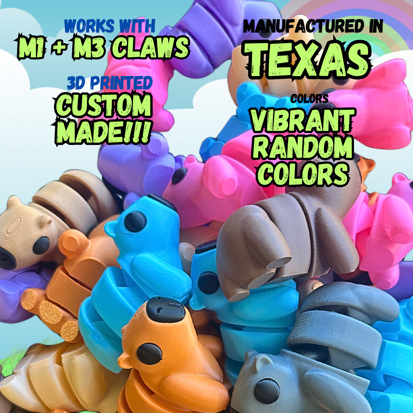 ($1.39) Toybox 3D - 100pc 4" Articulated Capybaras! M1 + M3 Compatible