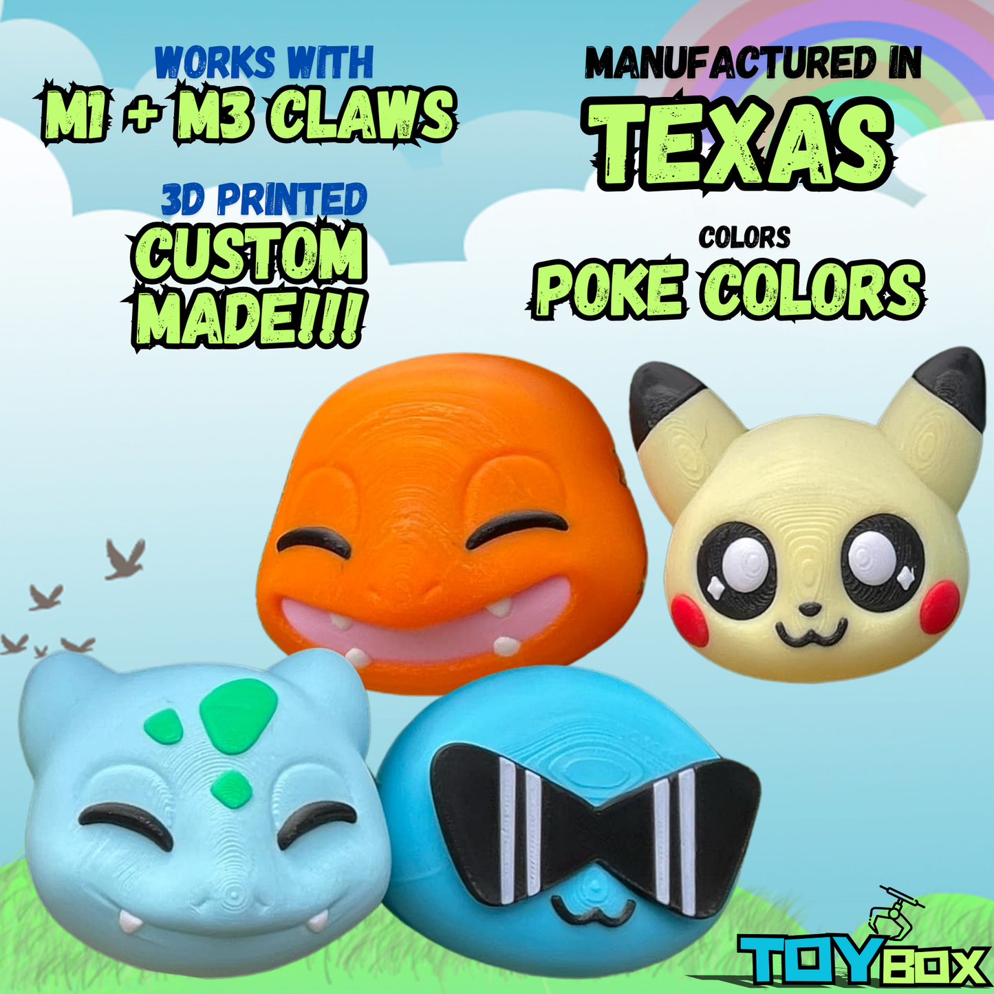 ($1.57) Toybox 3D - 100pc 3" Poke Macarons! 3" M1 + M3 Compatible