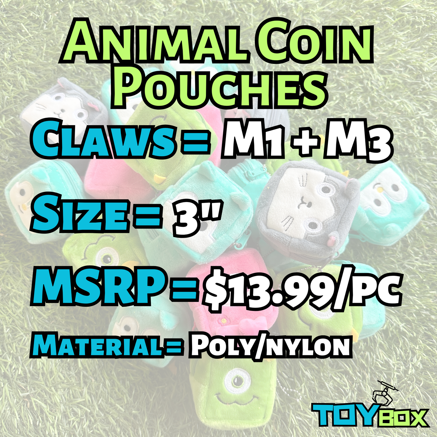 ($.99) 100pc Happy Coin Pouches Mixed Faces
