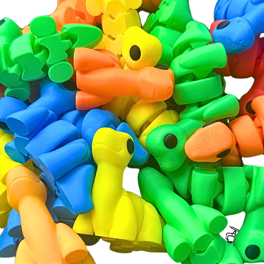 ($1.39) Toybox 3D - 4" Articulated Brontosaurus Dinos! M1 + M3 Compatible