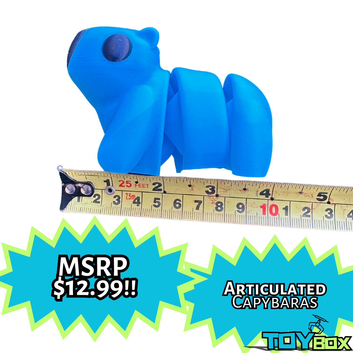 ($1.39) Toybox 3D - 100pc 4" Articulated Capybaras! M1 + M3 Compatible