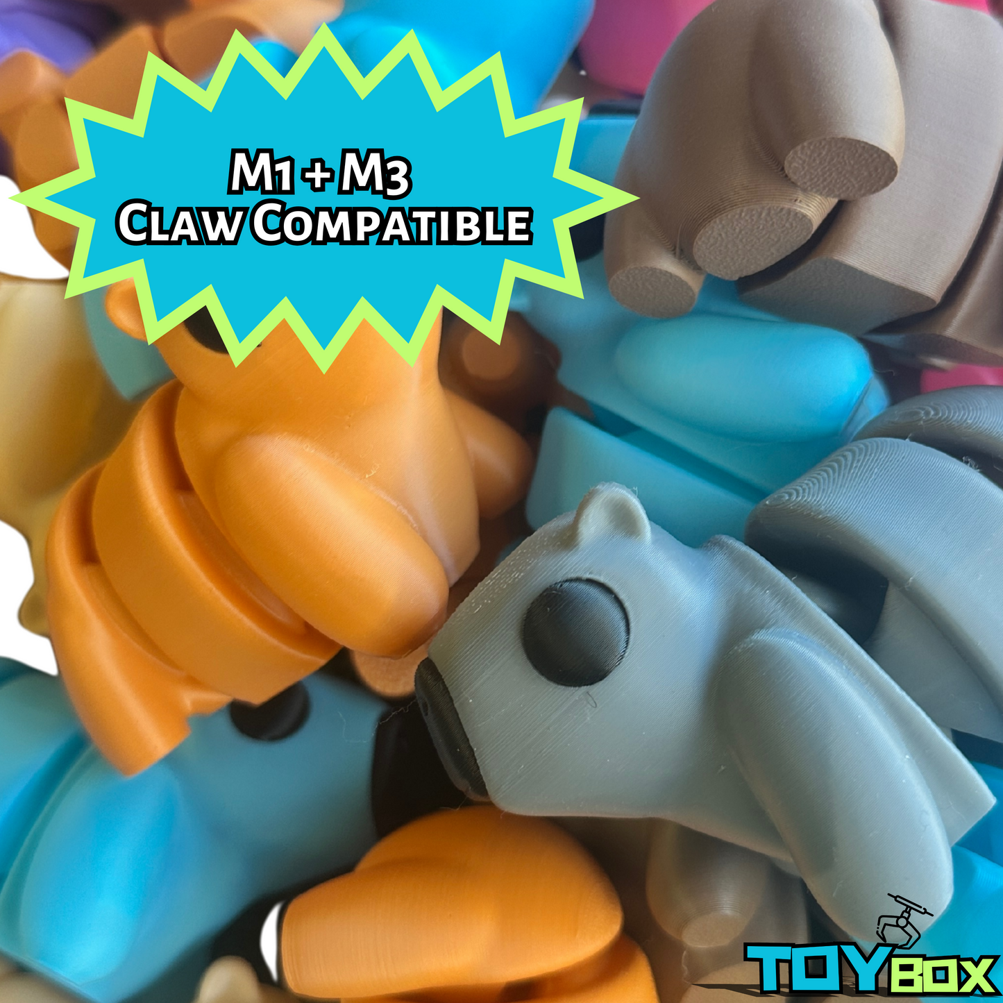 ($1.39) Toybox 3D - 100pc 4" Articulated Capybaras! M1 + M3 Compatible