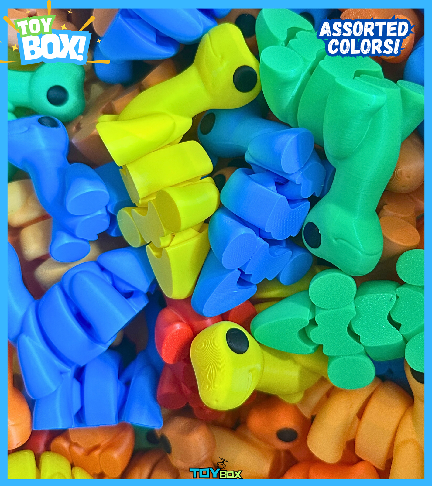 ($1.39) Toybox 3D - 4" Articulated Brontosaurus Dinos! M1 + M3 Compatible