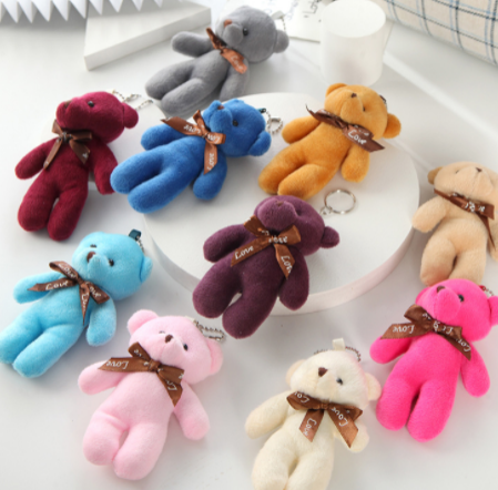 ($.70) 100pc Mixed Bowtie Bears 10 Colors