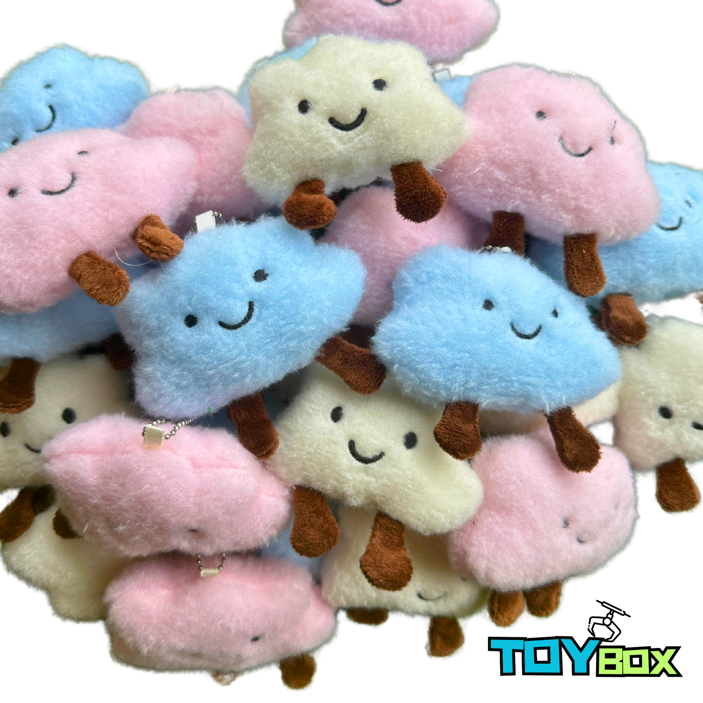 ($.75) 100pc 4" Happy Little Clouds 3 Styles