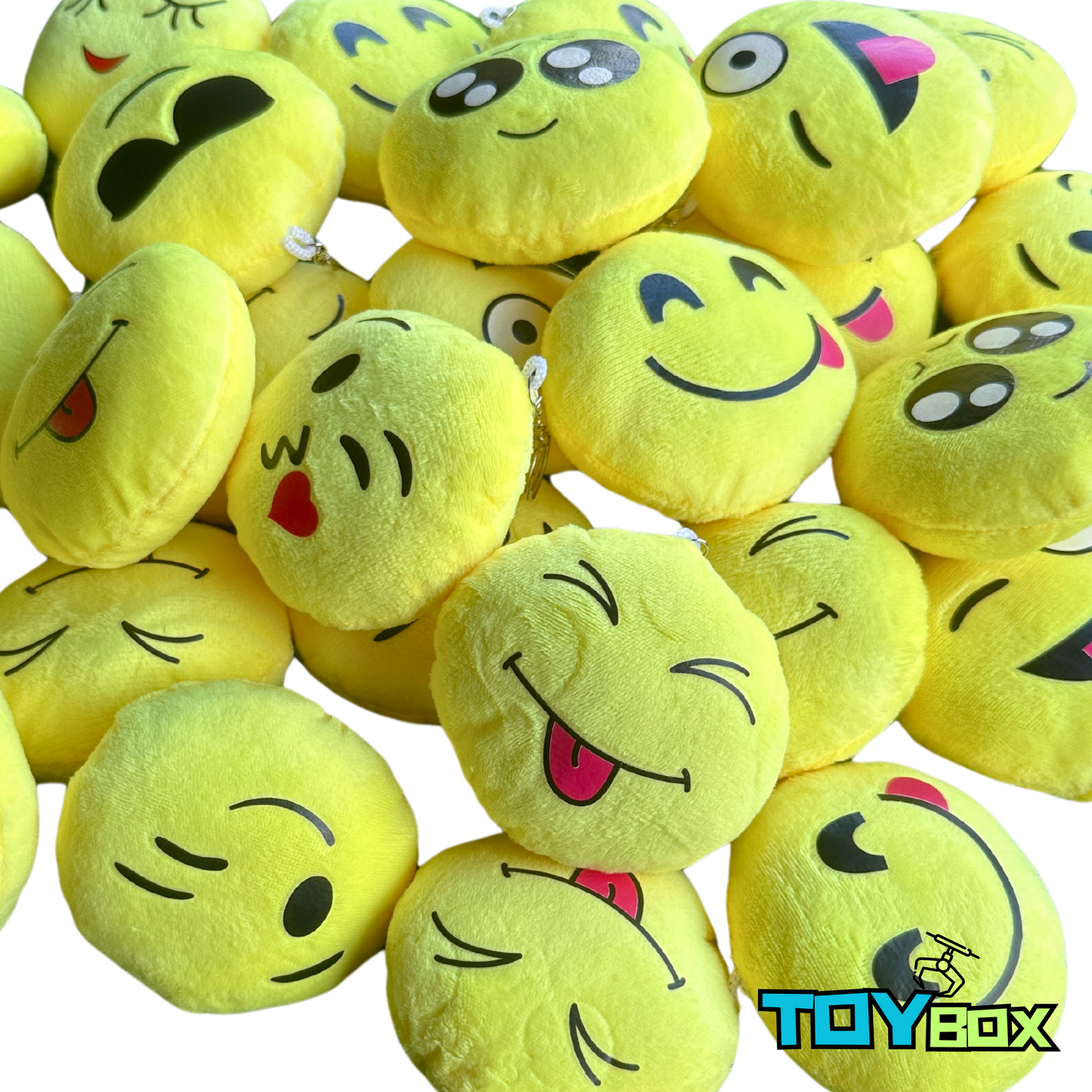 ($.73) 100pc 3" Mixed Emoji Plush