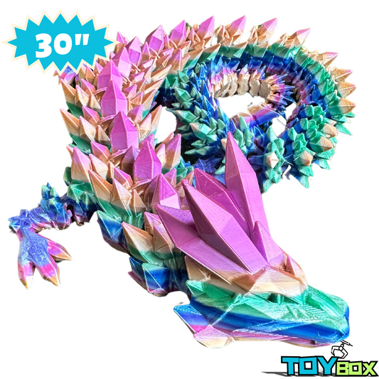 30" XL Crystal Dragons! Multi-Color Various