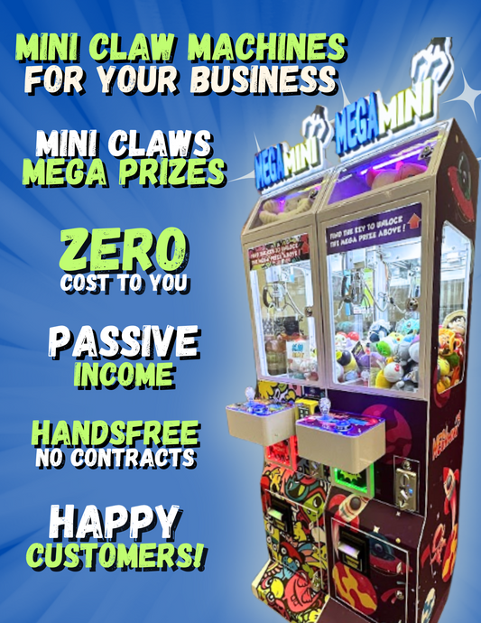 Our Mini Claw Machines are PERFECT for your business!