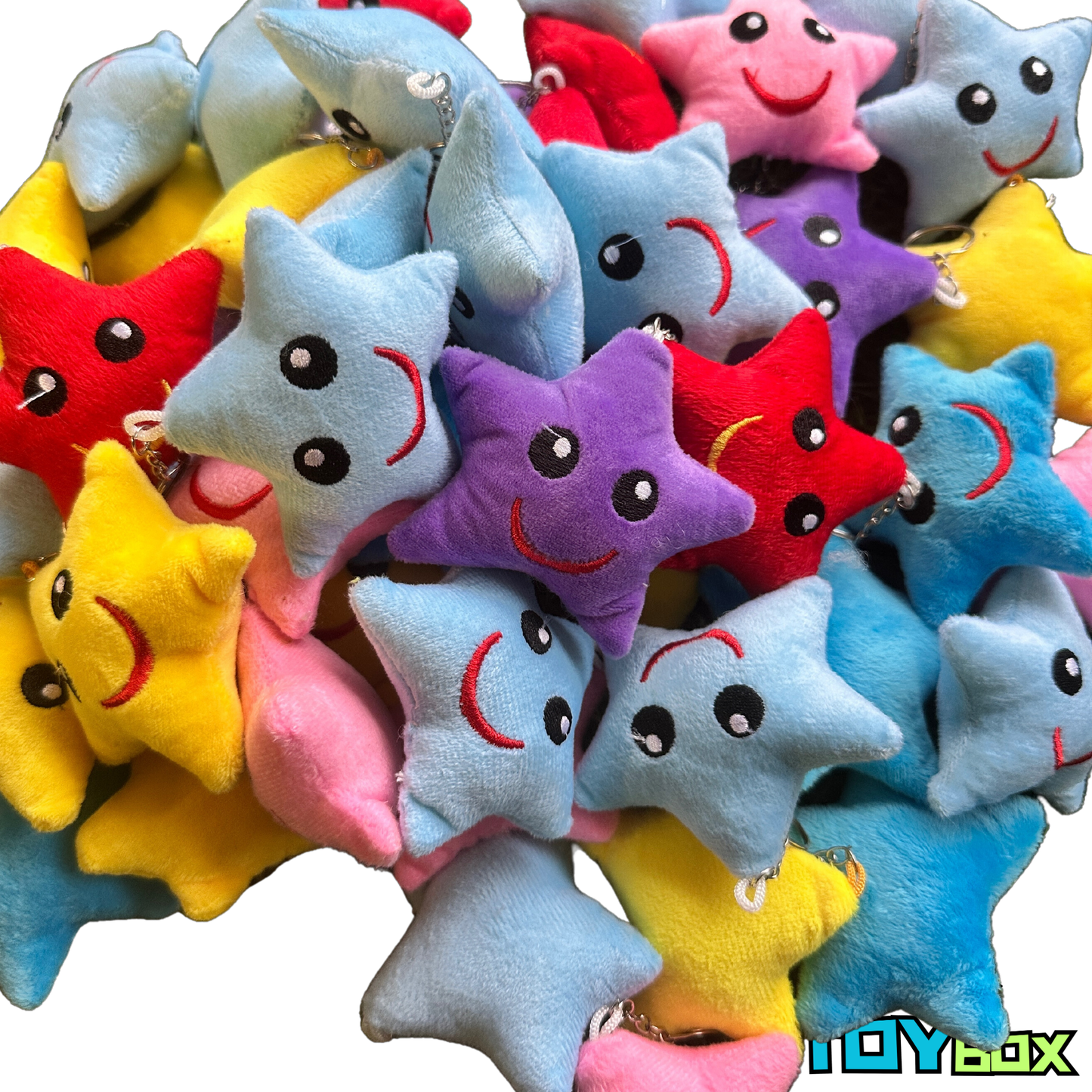 ($.66) 100pc 3" Happy Stars - Mixed Pack