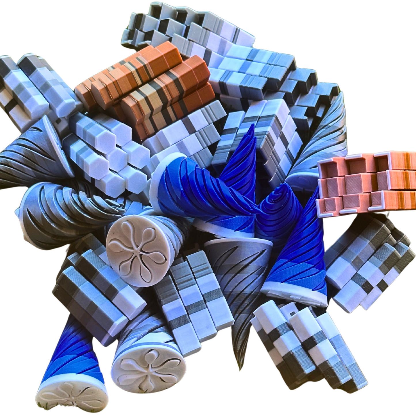 ($.65) 100pc VIRAL! 3-4" Fidget Toys Mix! Various Items and Colors!
