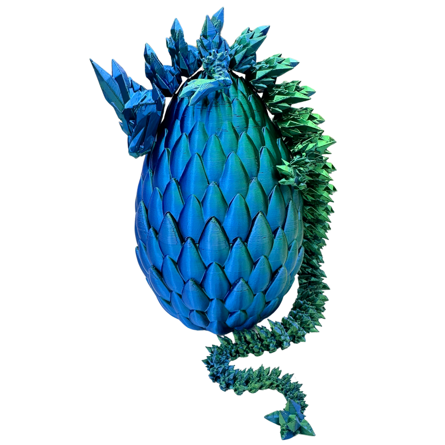 Toybox 3D - MEGAPRIZE 18" Dragon with Egg Pearlescent Green and Blue MSRP $79.99