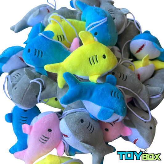 ($.71) 100pc 4.5" Sharks for Mini Claw Machines