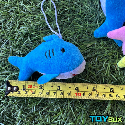 ($.71) 100pc 4.5" Sharks for Mini Claw Machines