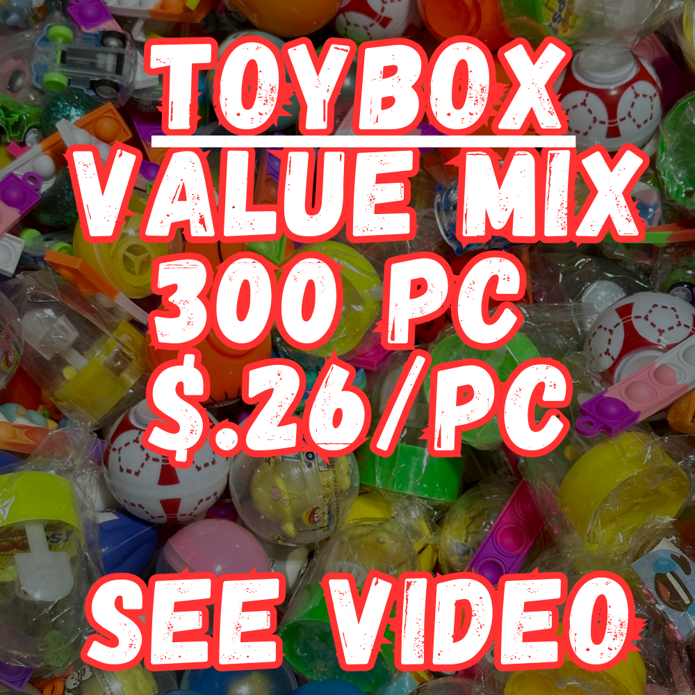 ($.26) 300pc Value Fidget Toys Mix - Great fillers!