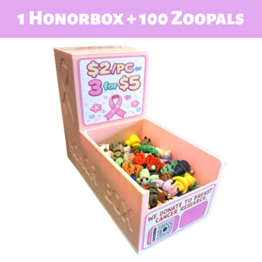 1 Honor Box + 100 Zoopals - Ready to Place!