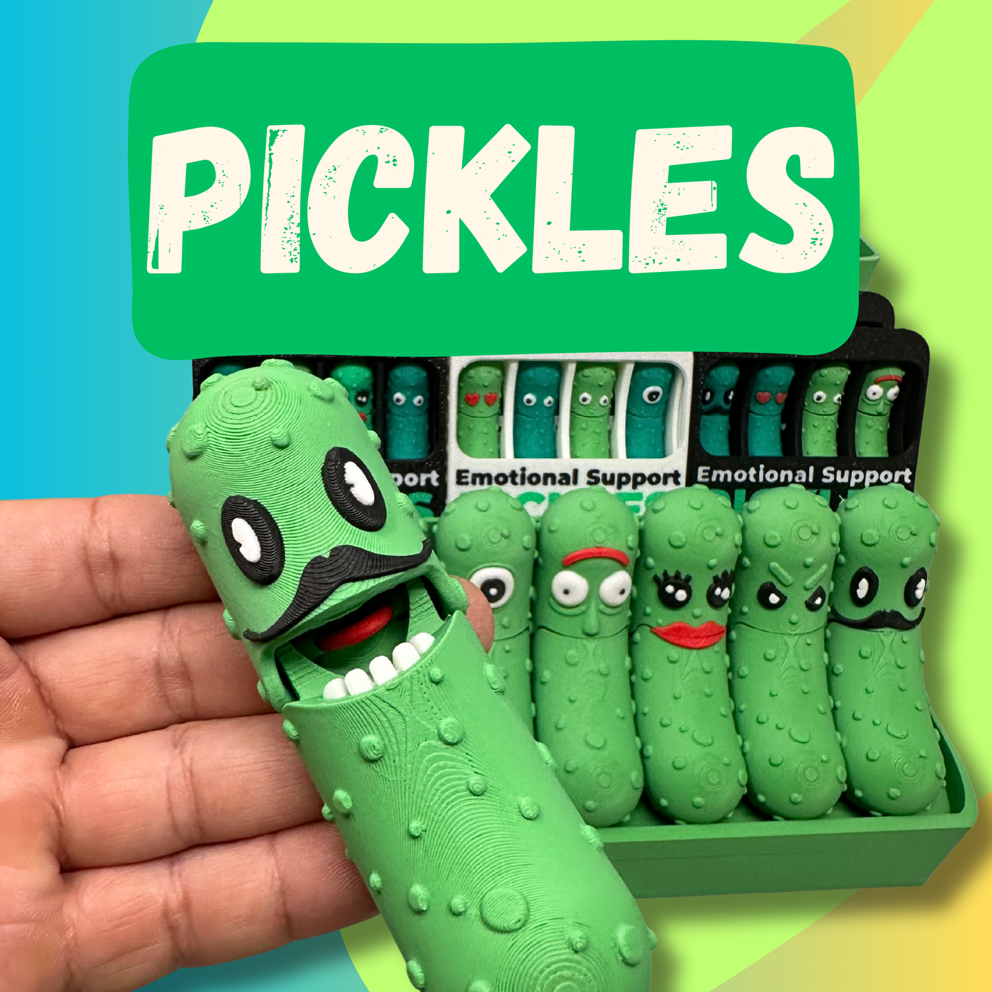 4" Large Pickles Articulating Mix Models