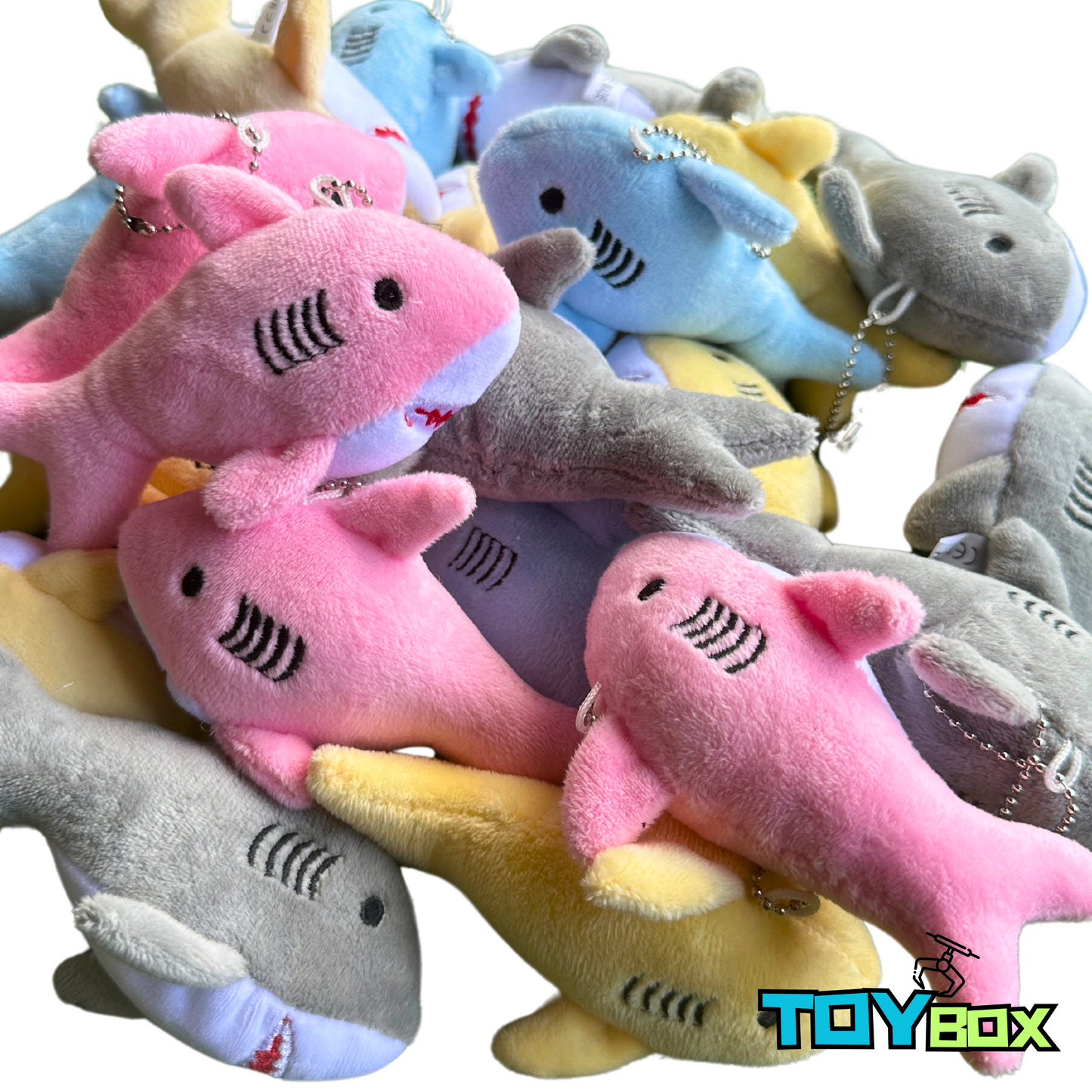 ($.67) 100pc 4.5" Sharks for Mini Claw Machines