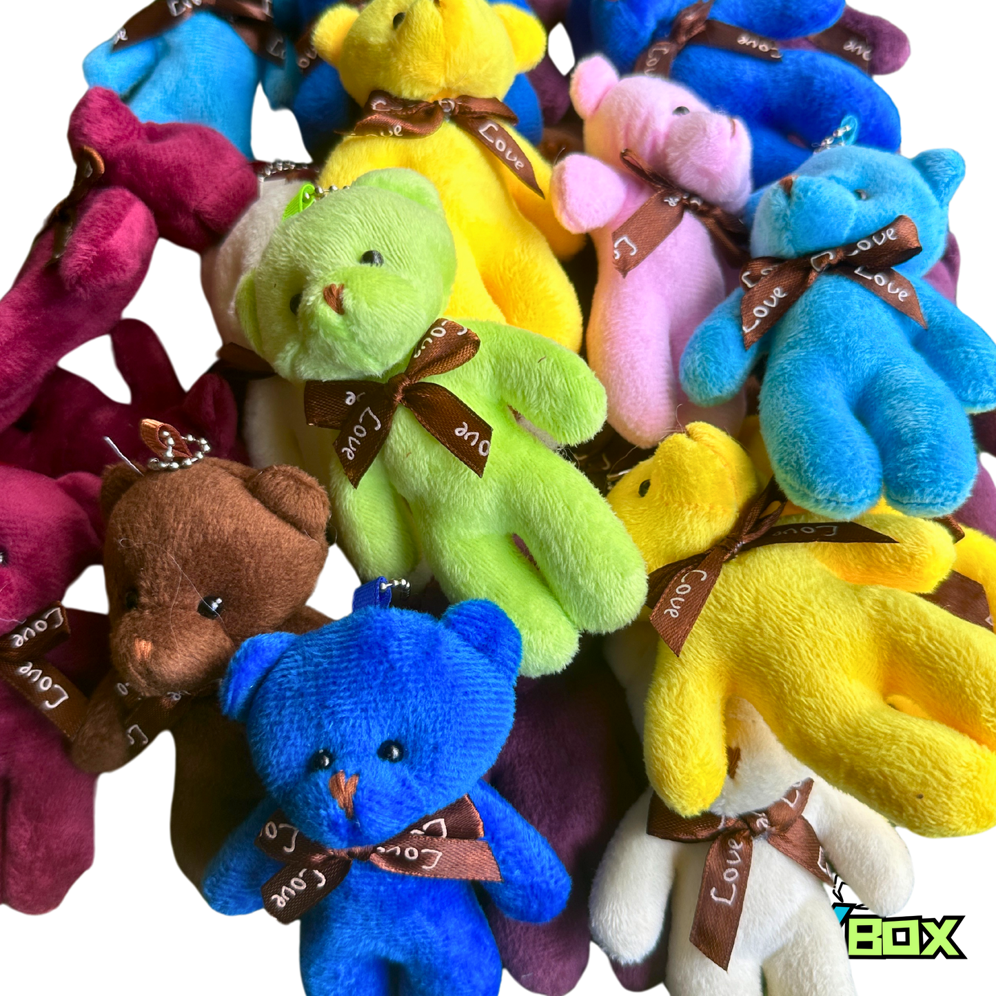 ($.70) 100pc Mixed Bowtie Bears 10 Colors