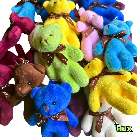 ($.70) 100pc Mixed Bowtie Bears 10 Colors