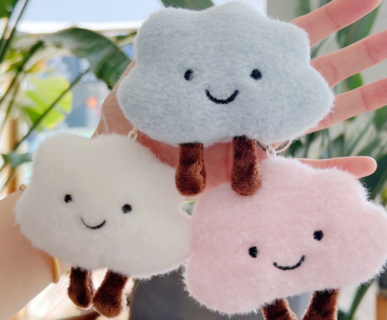 ($.75) 100pc 4" Happy Little Clouds 3 Styles