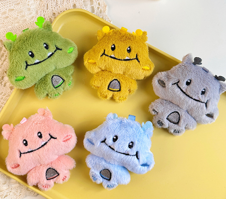 ($.86) 100pc 4" Smiley Monsters 5 Colors