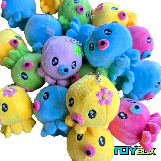 ($.90) 100pc Mixed Keyring Octopuses!