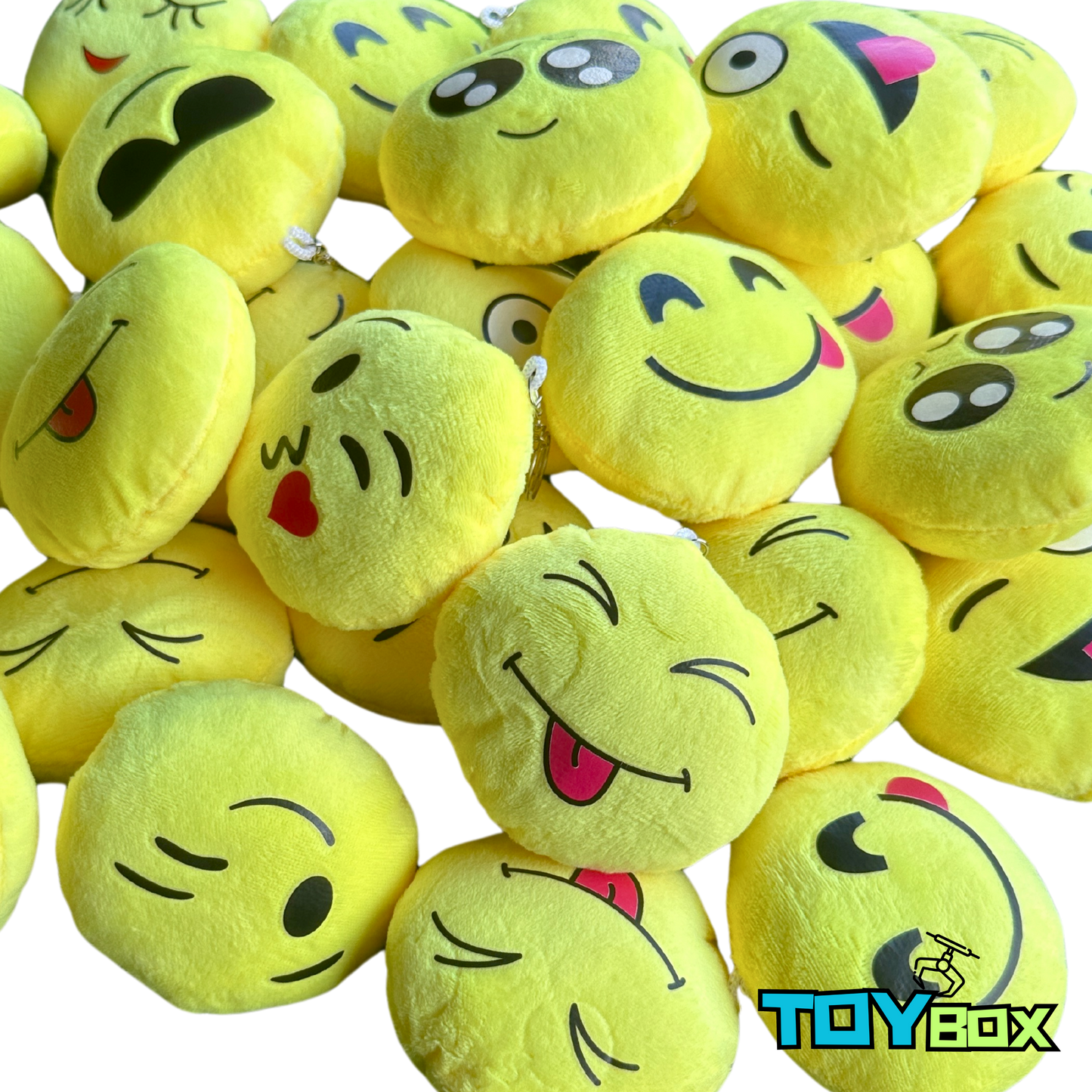 ($.69) 100pc 3" Mixed Emoji Plush