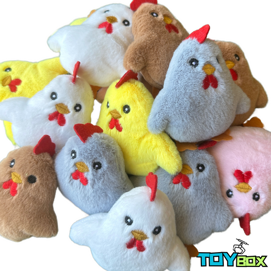 ($.77) 100pc 4" Chickens in 5 colors!