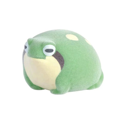 Flocking Frog Gashapon Capsule Toys | Mini Squishy Figurines for Stress Relief