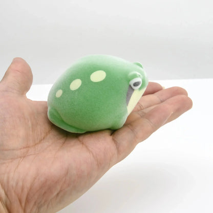 Flocking Frog Gashapon Capsule Toys | Mini Squishy Figurines for Stress Relief
